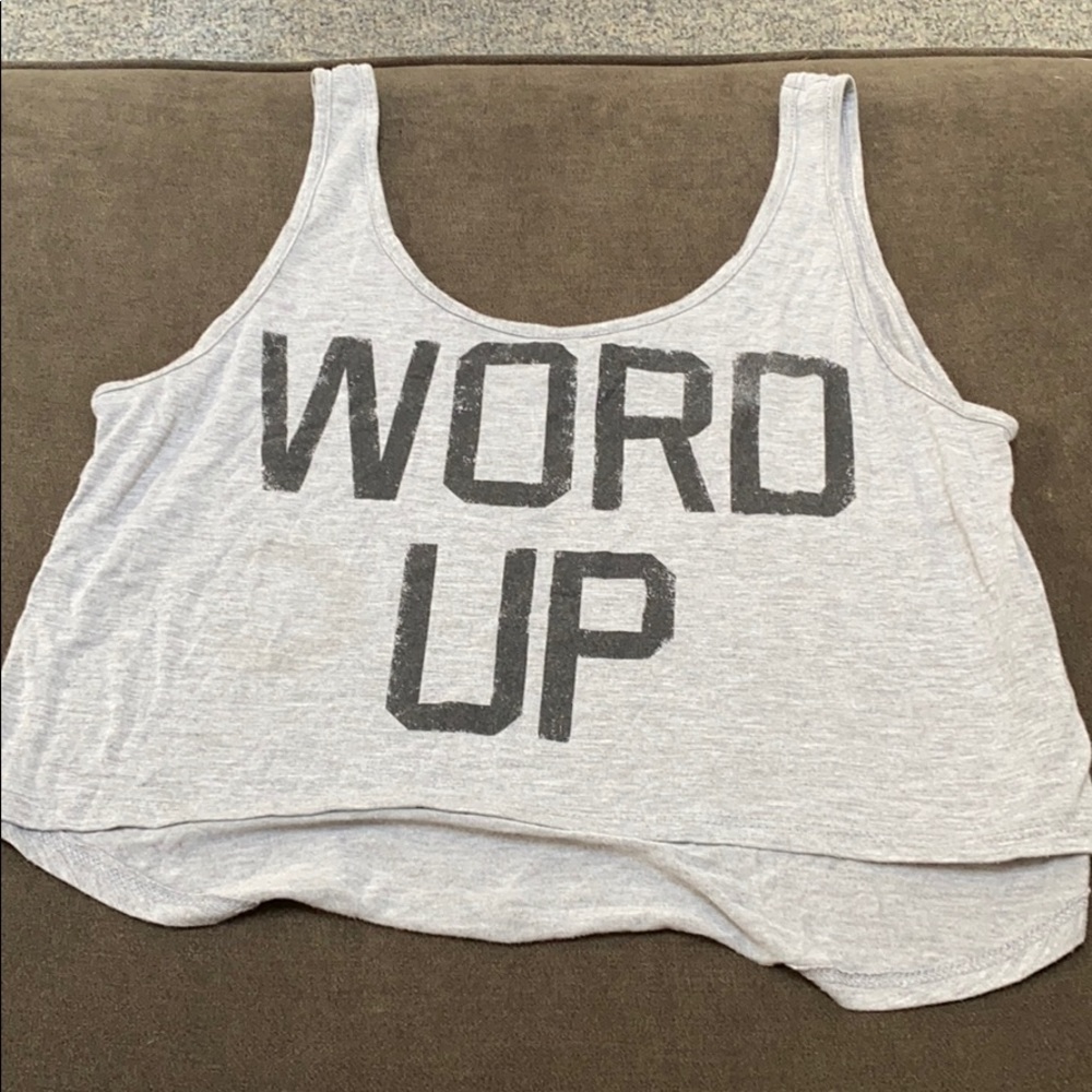 Word Up Crop Top